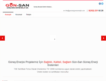 Tablet Screenshot of gunsangunesenerjisi.com